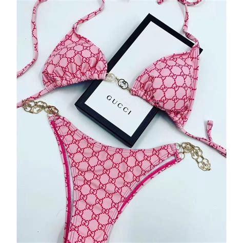 gucci bikini set pink|Gucci Bikini Sets for Women .